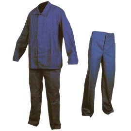 Kat. č.: 030101 - Dvojdielny pracovný oblek 100% Ba, nohavice so šnúrkou v páse
